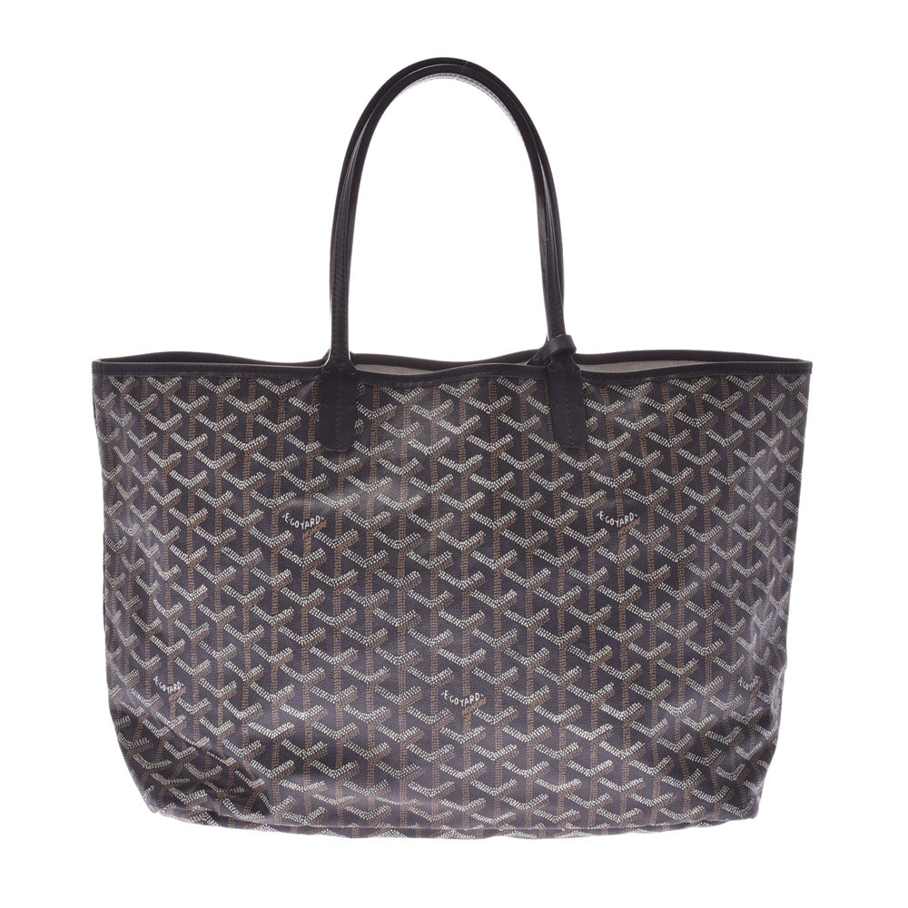 GOYARD ゴヤール サンルイPM 黒 ユニセックス PVC トートバッグ ABランク 中古 