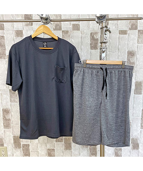 トップイズム/セットアップ メンズ 半袖 Tシャツ ショートパンツ 上下セット 吸汗速乾 DRY ･･･