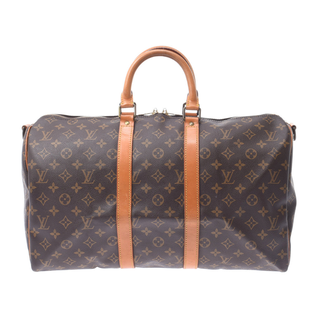 LOUIS VUITTON ルイヴィトン モノグラム キーポルバンドリエール45 ブラウン M41418 ユニセックス モノグラムキャンバス ボストンバッグ Bランク 中古 