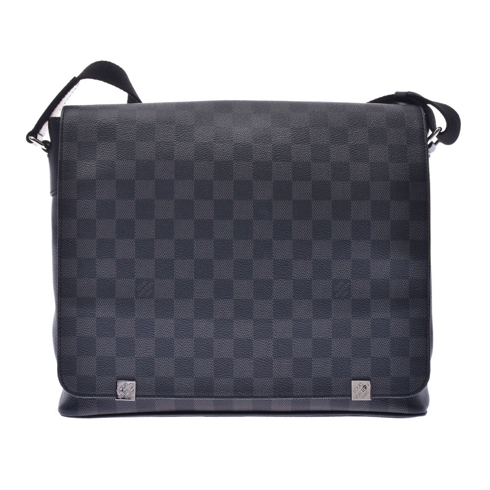 LOUIS VUITTON ルイヴィトン ダミエ グラフィット ディストリクMM NM 黒/グレー系 N41029 メンズ ショルダーバッグ Aランク 中古 