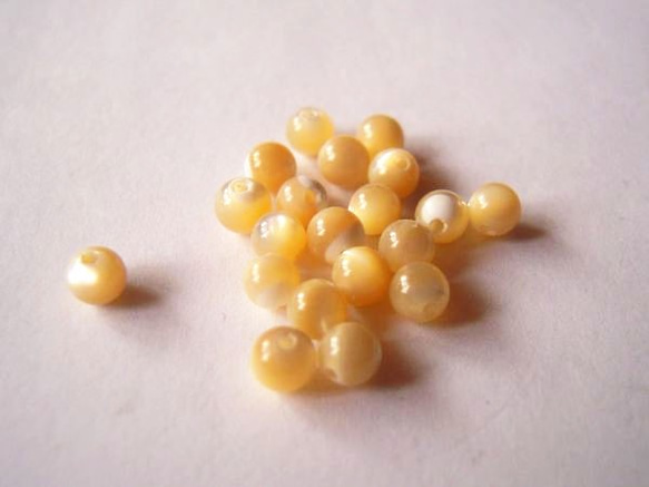 【40ヶ】【マザーパール】ブラウン3mm/40ヶ(20ヶ×2パック)