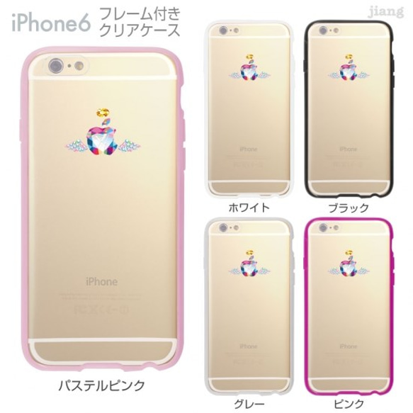 iPhone6s/6 フレーム付バンパー ハードクリアケース ［クリスタルエンジェル］