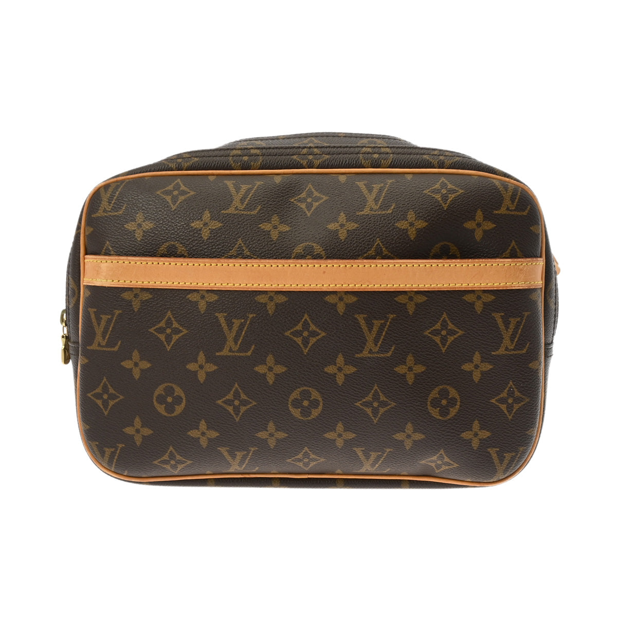 LOUIS VUITTON ルイヴィトン モノグラム リポーター PM ブラウン M45254 ユニセックス モノグラムキャンバス ショルダーバッグ Bランク 中古 