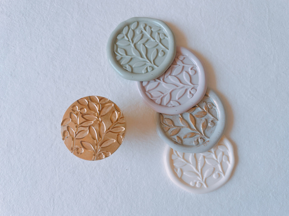 Wax Stamp -Leaf branch ／スタンプヘッド