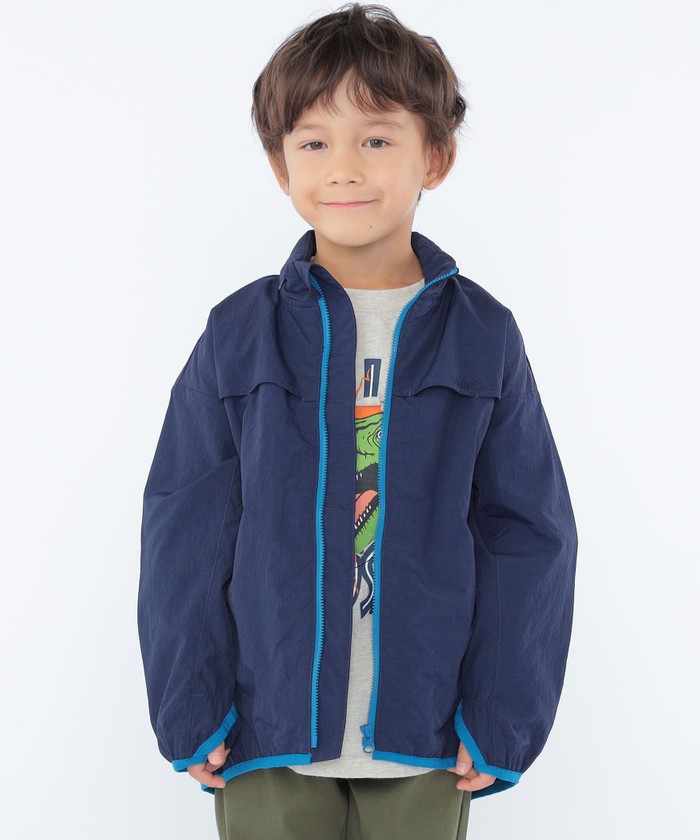 シップスキッズ/SHIPS KIDS:100～130cm / 〈撥水〉 ジップ パーカー