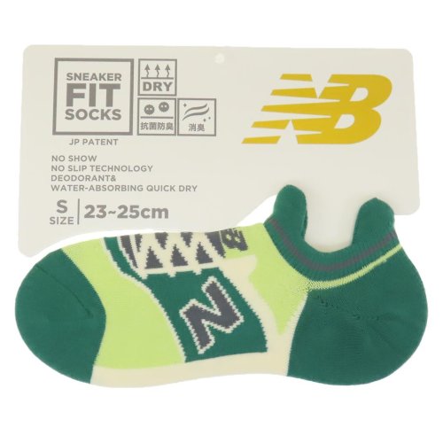 ニューバランス 女性用靴下 レディーススニーカーソックス S ライトグリーン new balance シン NB エヌビー フレンズヒル FRIENDSHILL