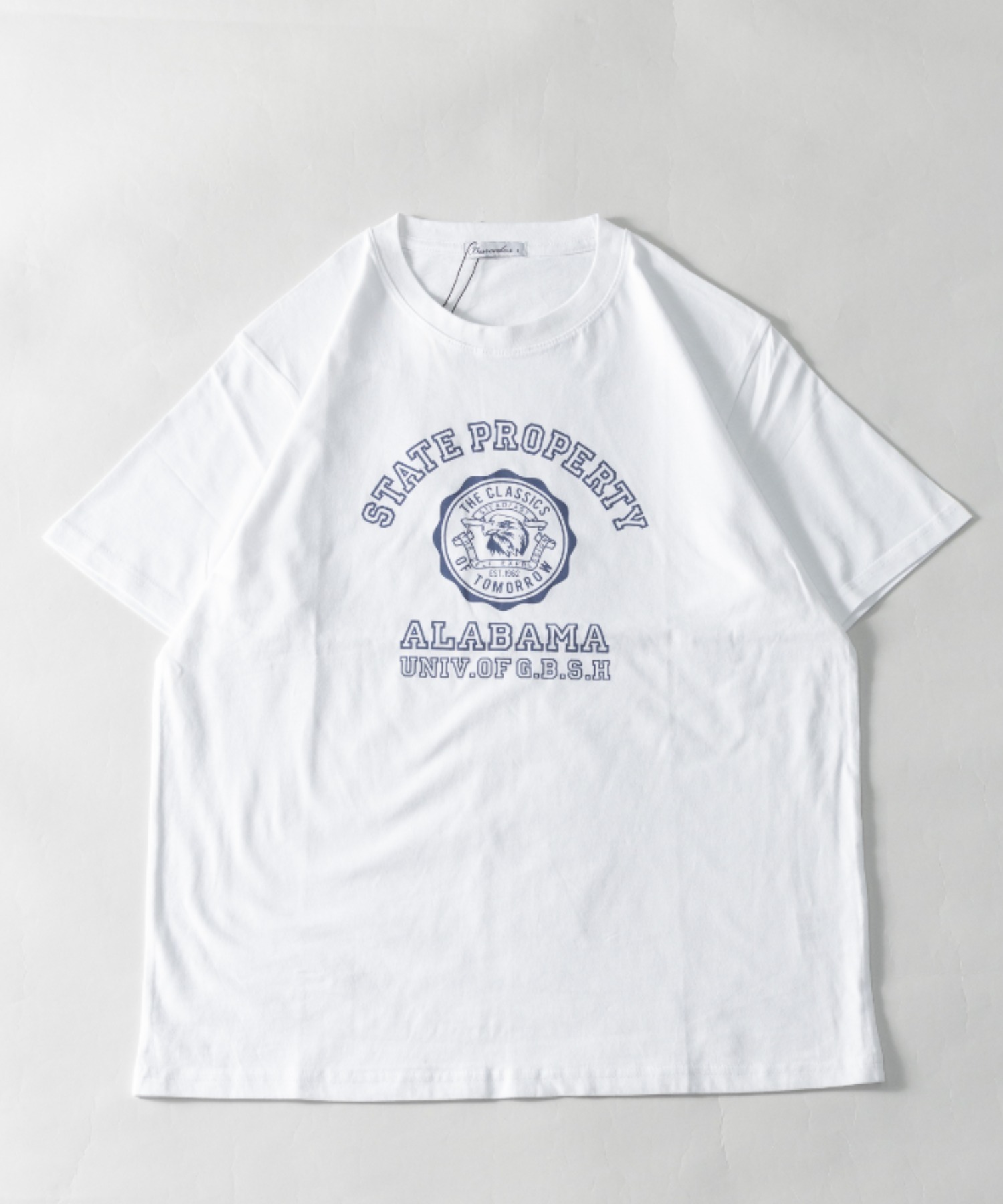 ナイラス/レギュラーフィット カレッジロゴアソートプリント ショートスリーブTシャツ 半袖Tシャツ