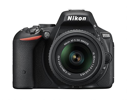 Nikon デジタル一眼レフカメラ D5500 18-55 VRII レンズキット ブラック 2416万画素 3.2型液晶 タッチパネル【中古品】