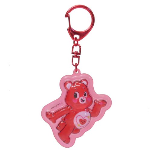 ケアベア キーリング ぷっくりったいキーホルダー オールマイハートベア CareBears ケイカンパニー プレゼント キャラクター グッズ