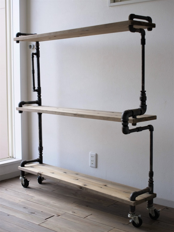 【現品限り】vintage iron shelf 1255*1200*300