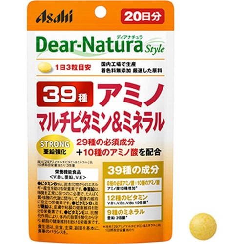 アサヒグループ食品ディアナチュラスタイル ストロング39アミノ マルチビタミン&ミネラル60粒(20日分)