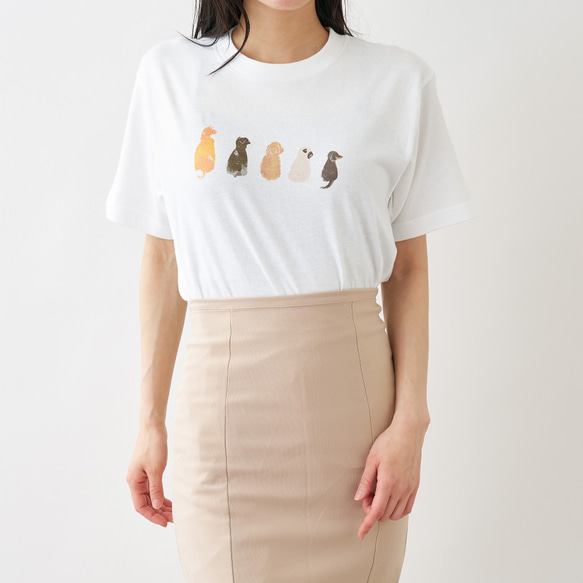 おすわり Tシャツ