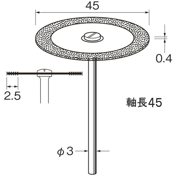 日本精密機械工作 電着ダイヤディスク D9651 1本（直送品）