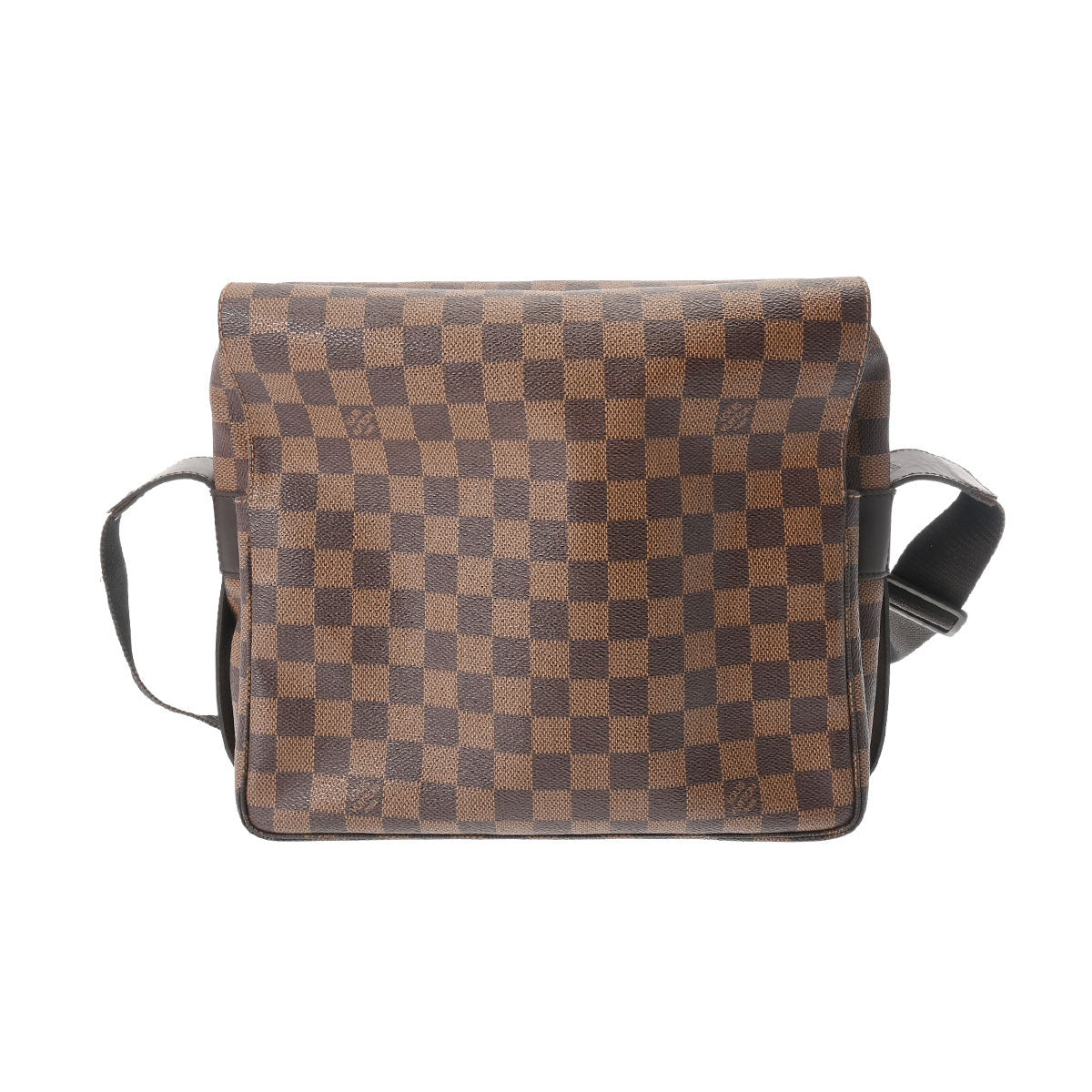 LOUIS VUITTON ルイヴィトン ダミエ ナヴィグリオ  ブラウン/赤 N45255 ユニセックス ダミエキャンバス ショルダーバッグ Bランク 中古 