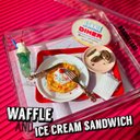 ♛︎【waffle＆ice cream sandwich】