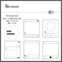 海外PETテープ This moment マスキングテープ(剥離紙付き) グーカテープ 装飾系 海外マステ ステッカー スマホ用 膠帶 コラージュ用ノート