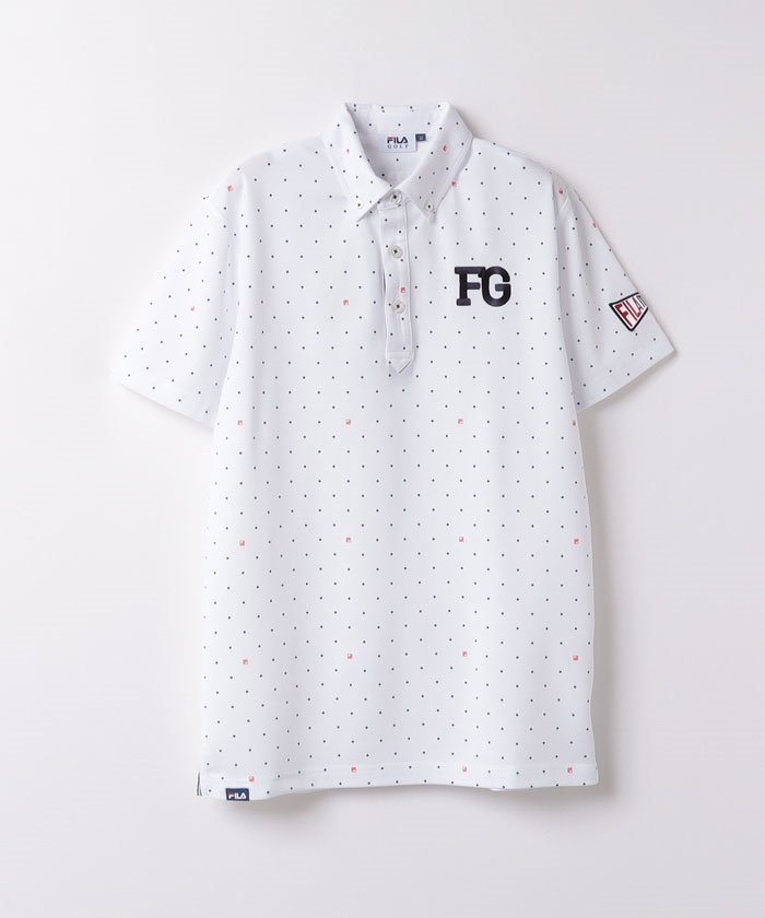 フィラゴルフ（メンズ）/FILA GOLF　ドット柄半袖シャツ