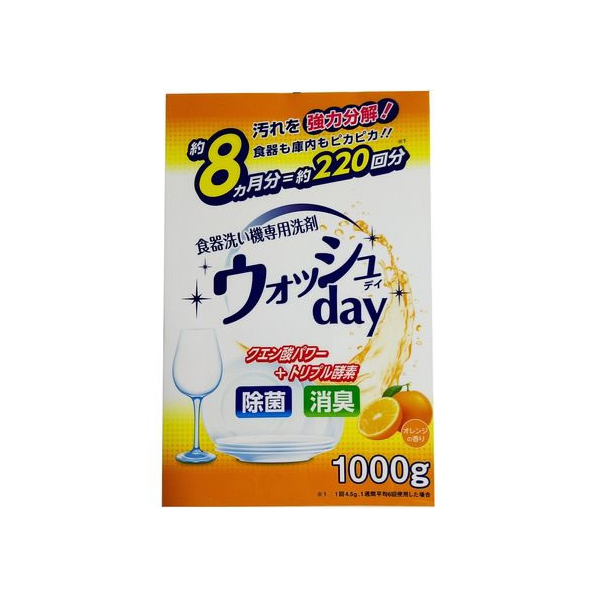 日本合成洗剤 食器洗い機専用洗剤ウォッシュDAY 1000g FC789MP