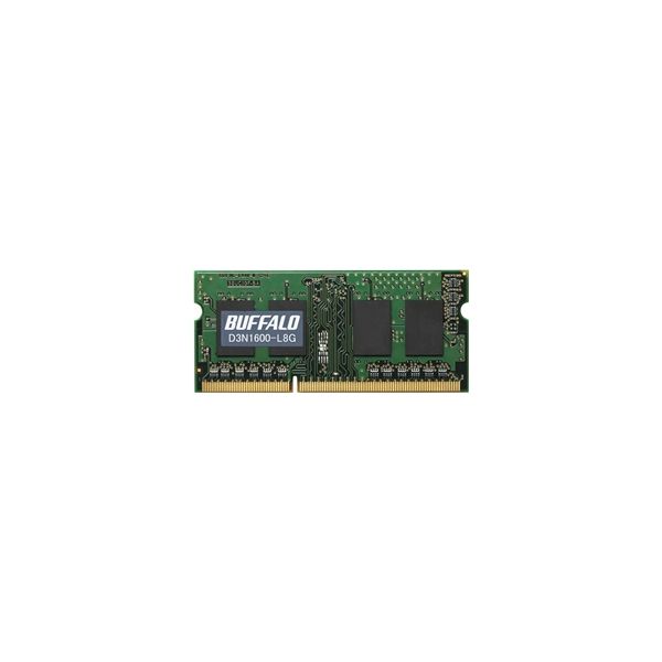 バッファロー ＰＣ３Ｌー１２８００（ＤＤＲ３Ｌー１６００）対応 ２０４ＰＩＮ ＤＤＲ３ ＳＤＲＡＭ Ｓ．Ｏ．ＤＩＭＭ