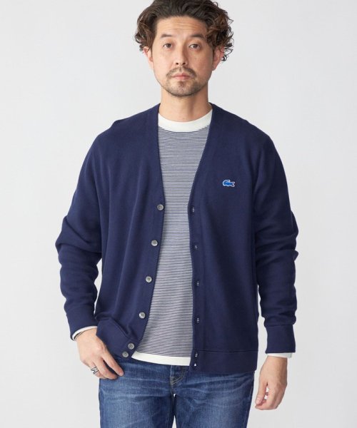 【SHIPS別注】LACOSTE: コットン カーディガン