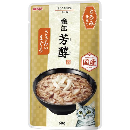 アイシア 金缶 芳醇 ささみ入りまぐろ とろみ仕立て 60g