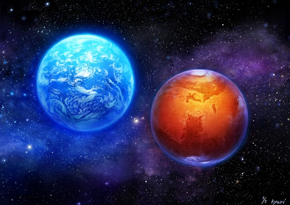 Earth & Mars