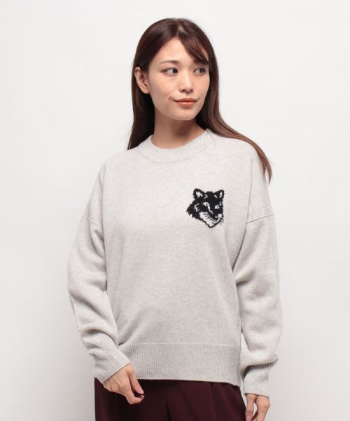 【MAISON KITSUNE】メゾン キツネ フォックスヘッド インターシャ コンフォート ジャンパー LW00815KT1063