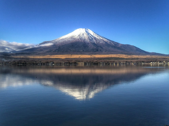 世界遺産 富士山 写真 A4又は2L版 額付き