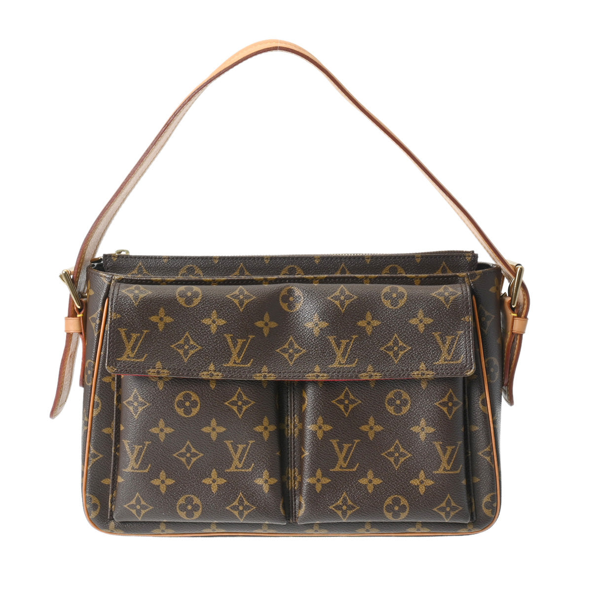 LOUIS VUITTON ルイヴィトン モノグラム ヴィバシテ GM セミショルダー ブラウン M51163 レディース モノグラムキャンバス ハンドバッグ ABランク 中古 