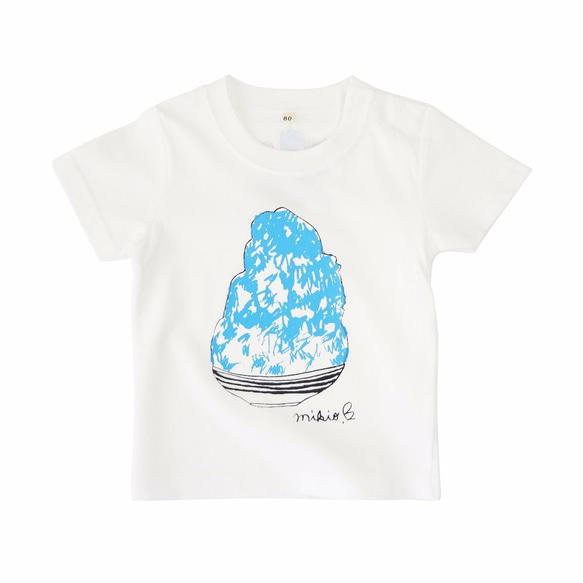 かき氷 ベビー80 90Ｔシャツ BlueHawaii