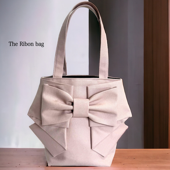 The Ribon bag♡縦長ちょこっとタイプ　ピンク