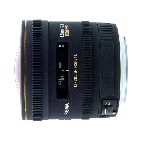 SIGMA 単焦点魚眼レンズ 4.5mm F2.8 EX DC CIRCULAR FISHEYE HSM ソニー用 円周魚眼 APS-C専用 486624【中古品】