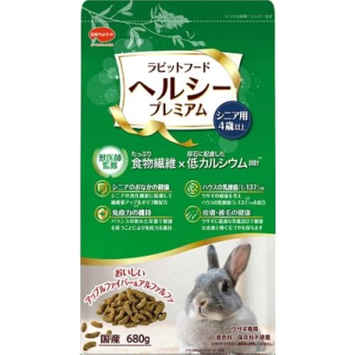 日本ペットフード小動物事業部 ラビットヘルシープレミアムシニア 680g