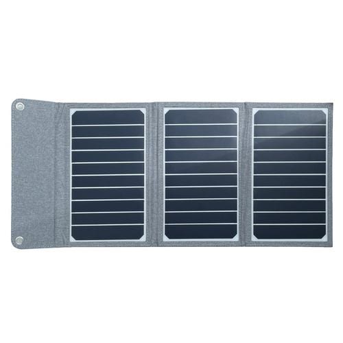 エアージェイ AJ-NSOLAR16W GY ポータブルソーラー充電器１6Wグレー