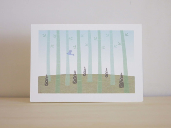 Greeting Card 3枚セット/G5_竹と鳥