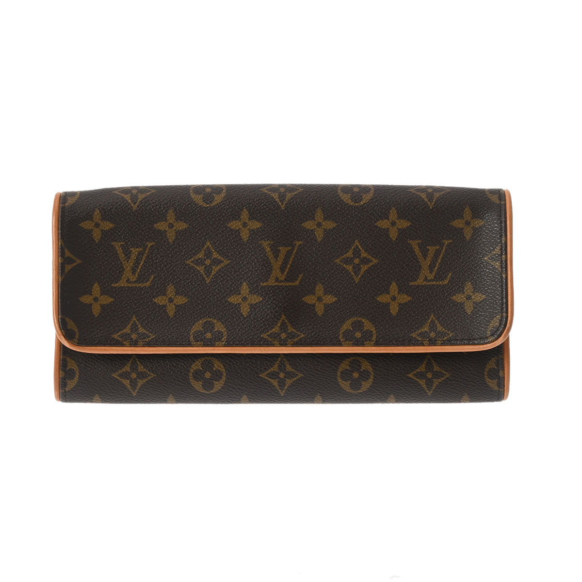 LOUIS VUITTON ルイヴィトン モノグラム ポシェットツイン GM ブラウン M51852 レディース モノグラムキャンバス ショルダーバッグ Bランク 中古 