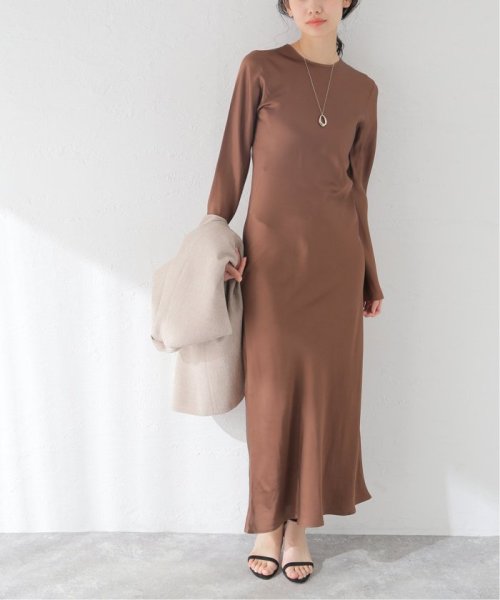 【BASERANGE/ベースレンジ】DYDINE LONGSLEEVE DRESS：ワンピース