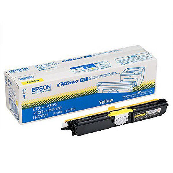 エプソン（EPSON） 純正トナー LPC4T7Y イエロー 1個（直送品）