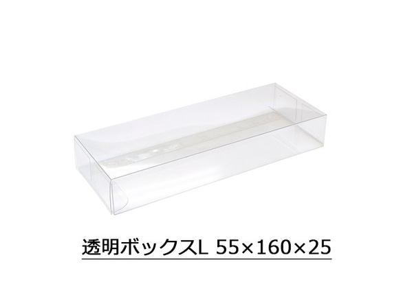 ディスプレイ用透明ボックスL 55×160×25 10枚入（No.50-850）