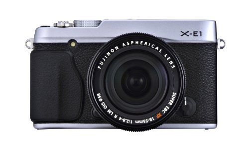 FUJIFILM ミラーレス一眼 X-E1 レンズキット シルバー FX-X-E1/XF18-55mmF2.8-4 R Silver【中古品】