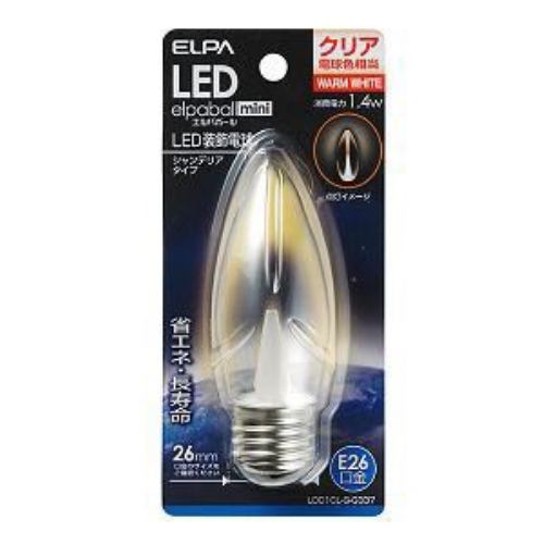 ELPA LEDシャンデリア球 LDC1CL-G-G337