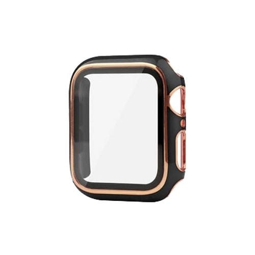 アール・エム RM-8180BKRG AppleWatch保護カバー ブラック×ローズゴールド RM8180BKRG