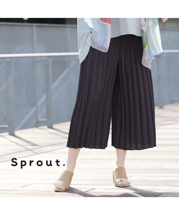 リリアンビューティ/【Sprout.】プリーツ加工　オールゴムパンツ