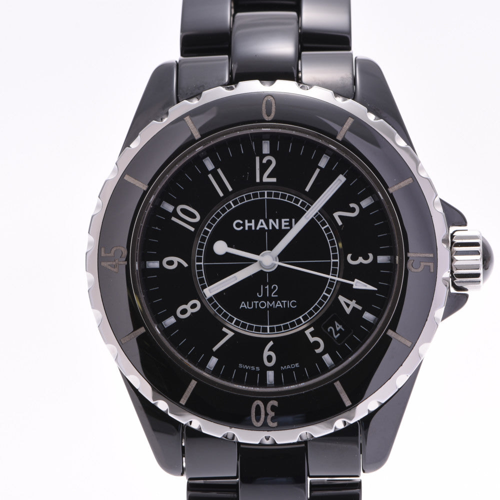 CHANEL シャネル J12 38mm H0685 メンズ 黒セラミック/SS 腕時計 自動巻き 黒文字盤 Aランク 中古 