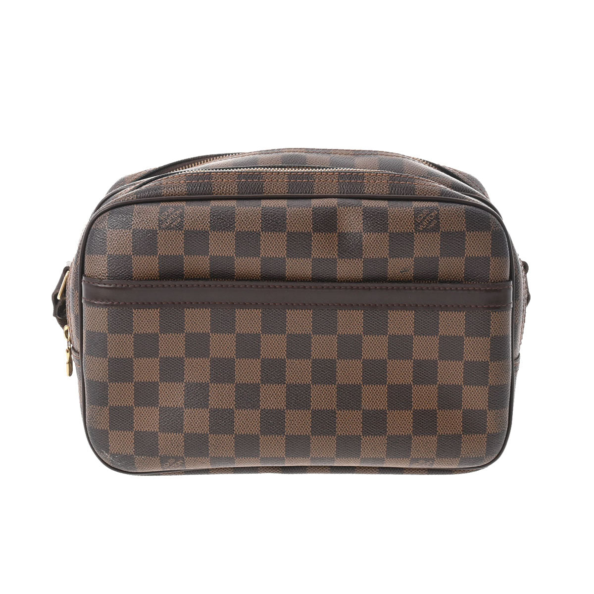 LOUIS VUITTON ルイヴィトン ダミエ リポーター PM SPオーダー ブラウン N45253 レディース ダミエキャンバス セミショルダーバッグ ABランク 中古 