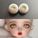 【12mm14mm16mm18mm】 ドールアイ ハンドメイドドール bjd 目 オビツ11 アイサイズ14/7 -4371