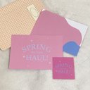 ????Spring Haul???? postcard set : pink×blue