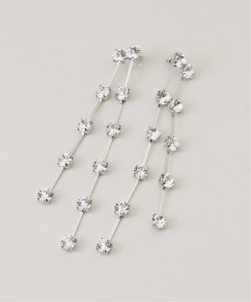 【Kenneth Jay Lane/ケネス ジェイ レーン】2row drop pierced earri：ピアス