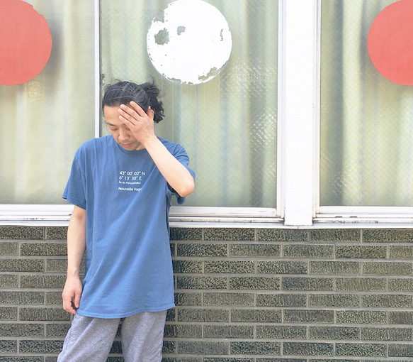 ヌーベルバーグWIDE Tee/DEEP SKY BLUE