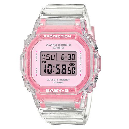 カシオ BGD-565SJ-7JF BABY-G 10気圧防水 LEDバックライト クリアカラーモデル